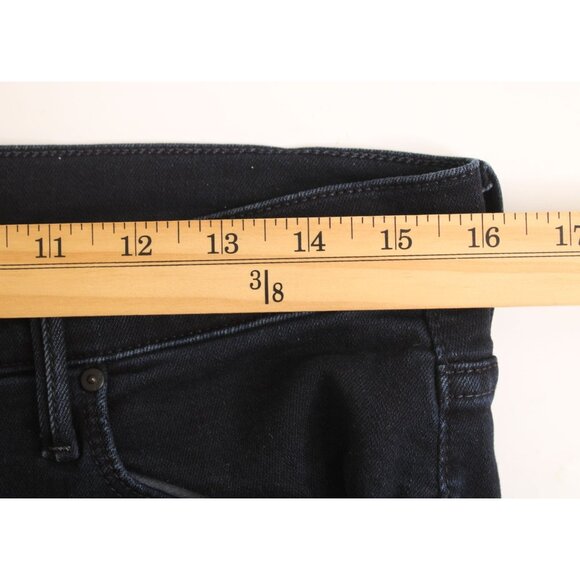 Mother Women's The Stunner Zip Two Step Fray Holding Hands Indigo Blue Sz 31 - Picture 4 of 11